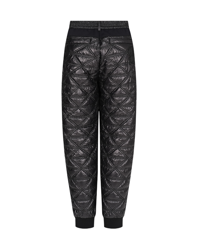 Castelbajac Women's Black Line Quilted Padded Jogger Pants - Black