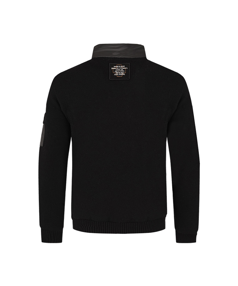 Castelbajac Men's Hybrid Duck Down Quilted Jumper - Black