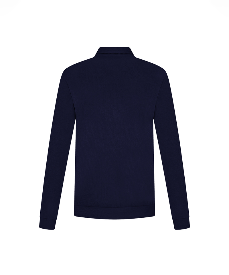 Castelbajac Men's Printed Half-zip Fleece T-shirt - Navy