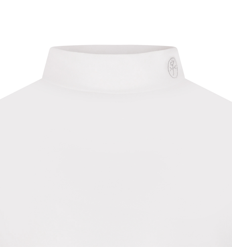 Castelbajac Women's Logo Embroidered Fleece Half-Length T-Shirt - White