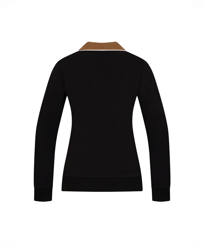 Castelbajac Women's Knit Collar Color Block T-Shirt - Black