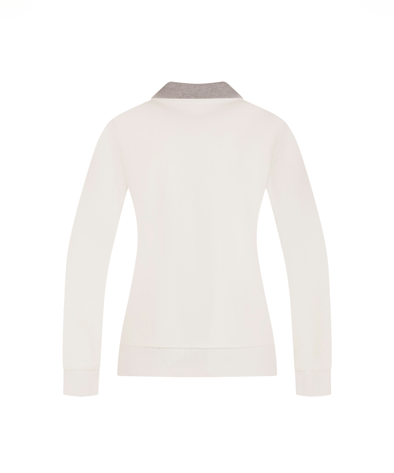 Castelbajac Women's Knit Collar Color Block T-Shirt - Ivory