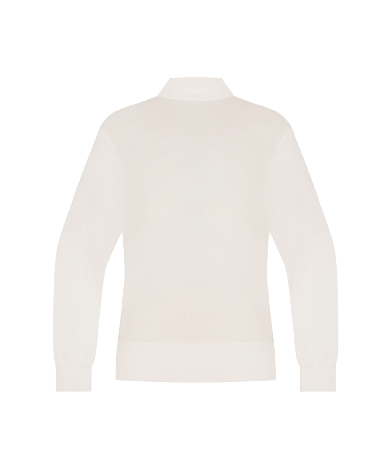 Castelbajac Women's Embroidered Point Boucle Half-Length T-Shirt - Ivory