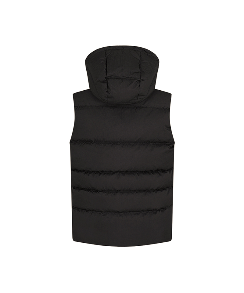 Castelbajac Men's Detachable Hooded Duck Down Vest - Black