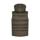Castelbajac Men's Detachable Hooded Duck Down Vest - Khaki