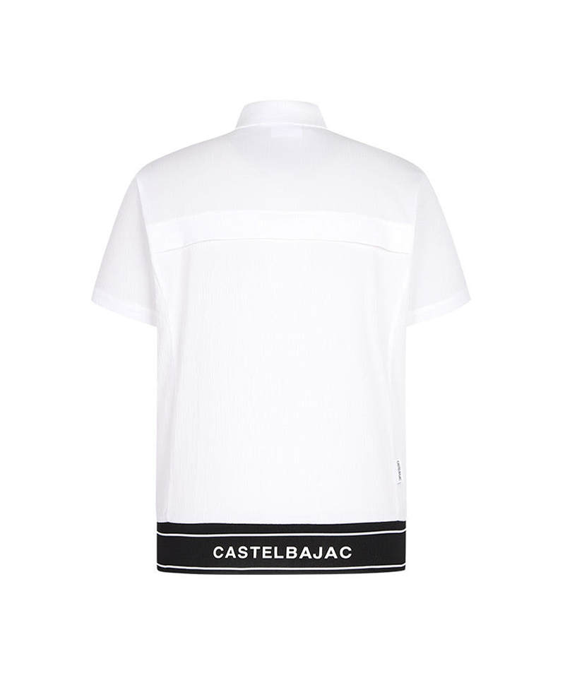 Castelbajac Women's Blouson Collared Short Sleeve T-shirt - 2 Color