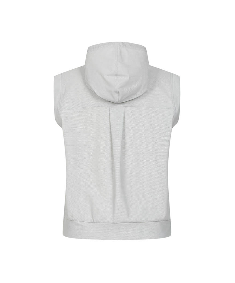 Castelbajac Women's Half-Zip Sleeveless Hooded T-Shirt - 2 Colors