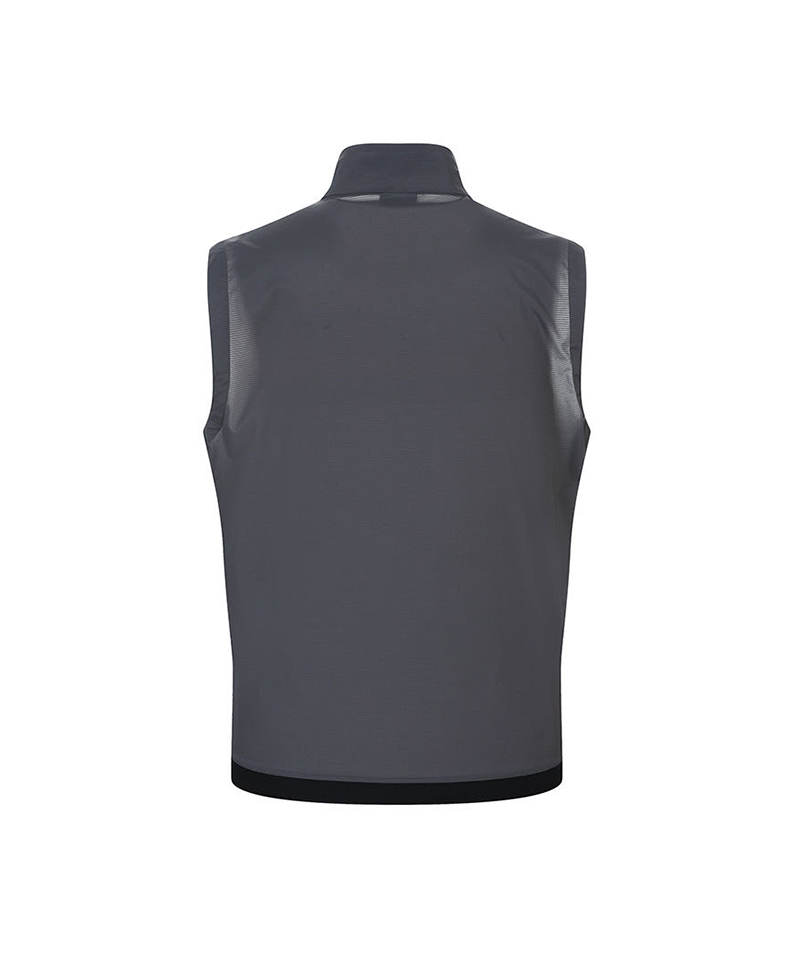 Castelbajac Men's Single-Layer Zip-Up Vest - D/Grey