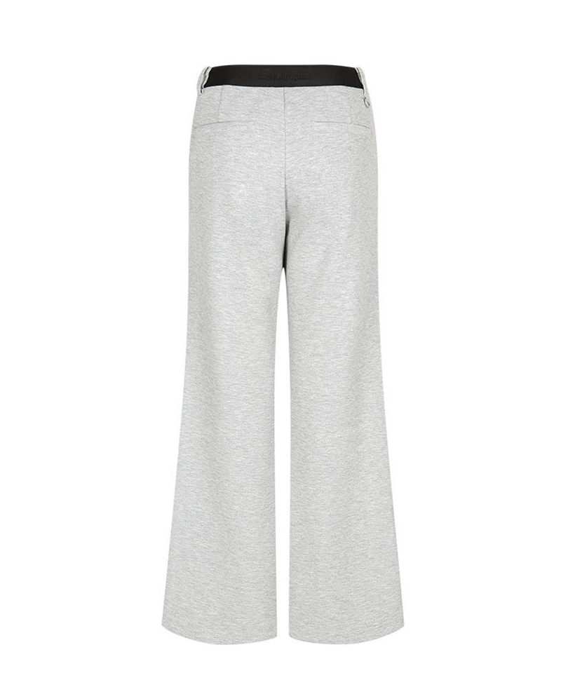 Castelbajac Women's Tape-Detailed Straight Pants - M/Grey