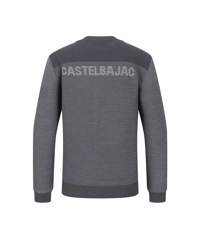 Castelbajac Men's Logo Jacquard Knit Cardigan - D/Grey