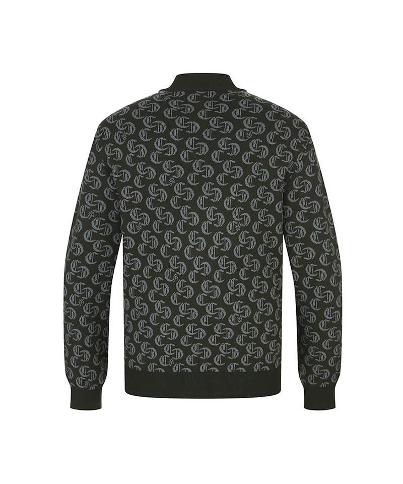 Castelbajac Men's Jacquard Zip-up Knit Cardigan - 2 Colors