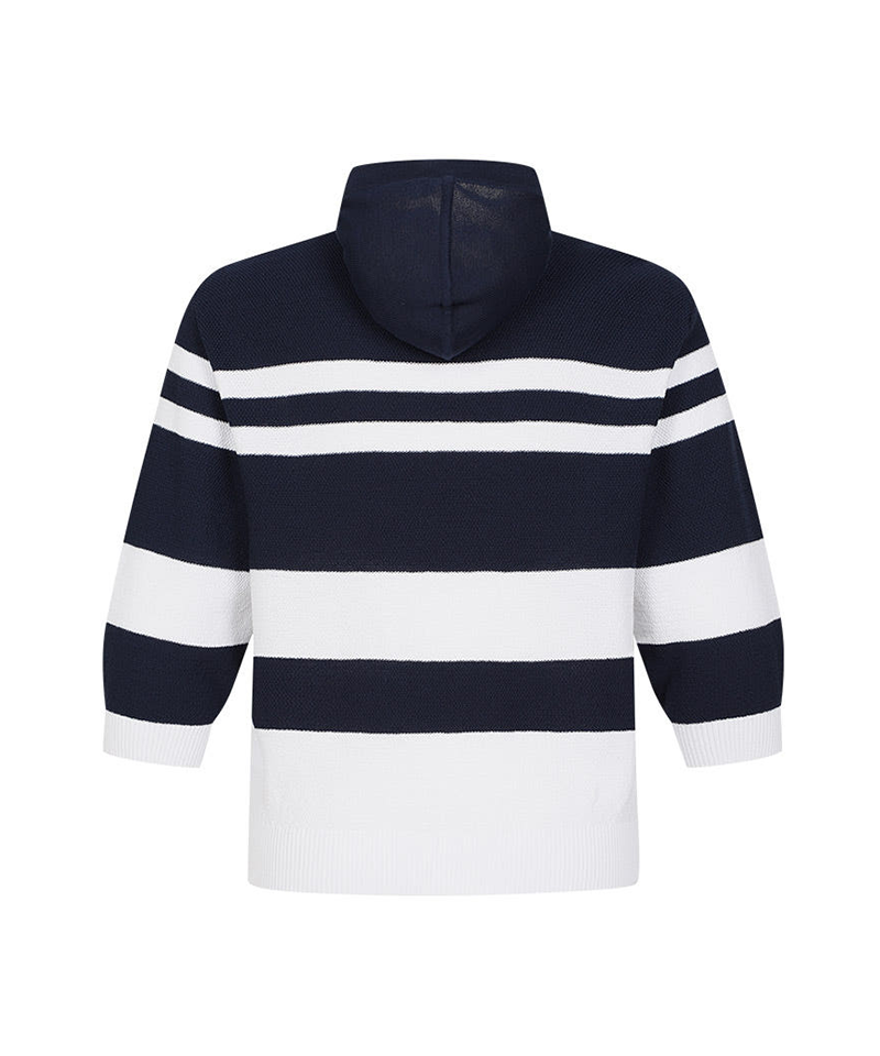 Castelbajac Women's Striped Hooded Zip-Up Knit Cardigan - 2 Colors