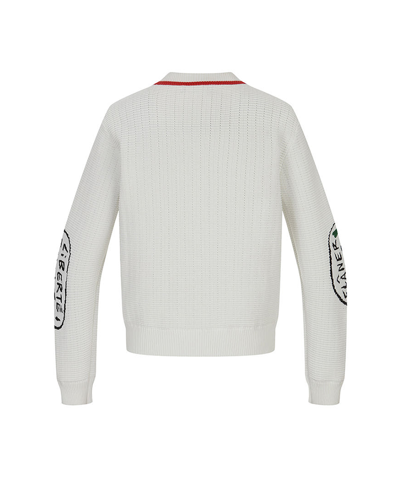 Castelbajac Women's Color Block Artwork Zip-up Knit Cardigan - 2 Colors