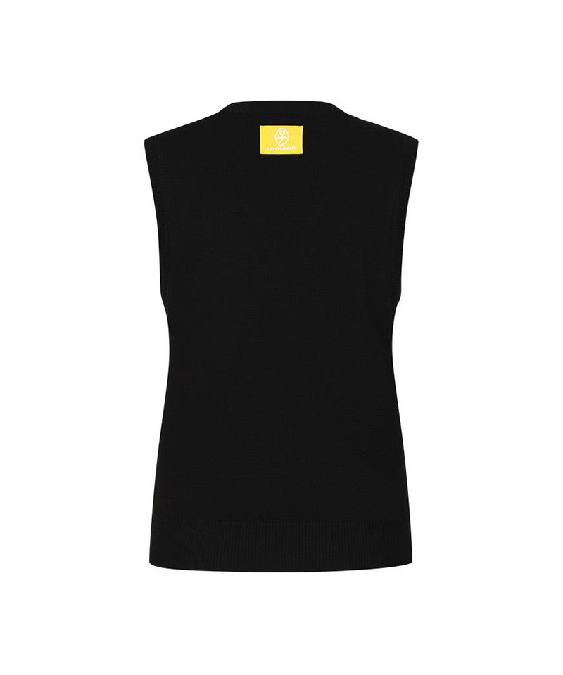 Castelbajac Women's Artwork Jacquard Knit Vest - 2 Colors