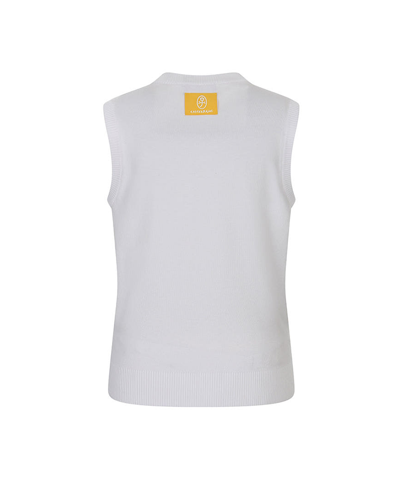 Castelbajac Women's Artwork Jacquard Knit Vest - 2 Colors