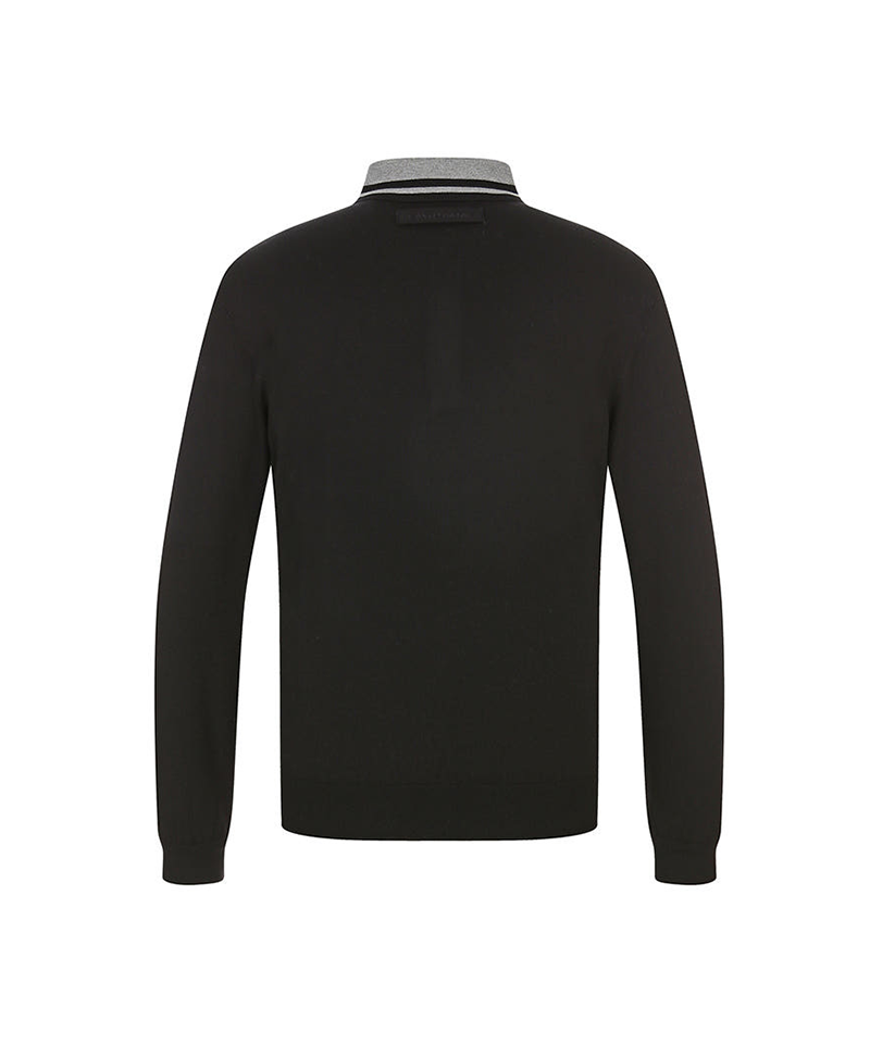 Castelbajac Men's Reverse Color Block Collar Knit - 2 Colors