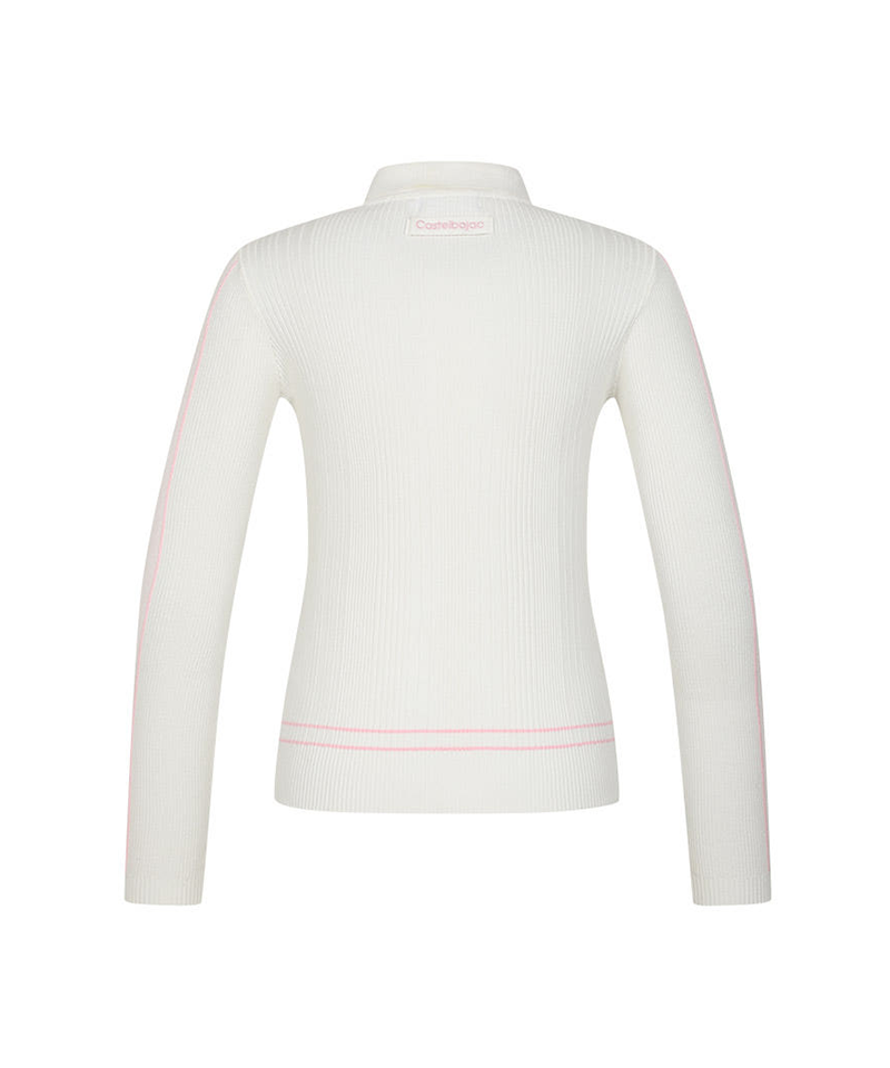 Castelbajac Women's Ribbed Collar Knit - White