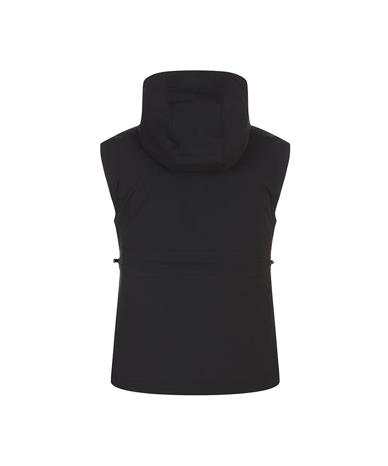 Castelbajac Women's Detachable Hooded Zip-Up Vest - Black
