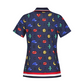 Castelbajac Women's Pixel Pattern Collared T-shirt - Navy