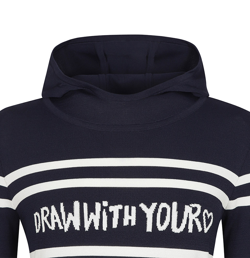 Castelbajac Women's Striped Sweater - Navy