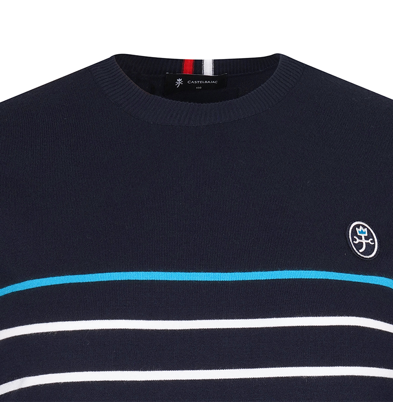 Castelbajac Men's Straight Round Knit - Navy