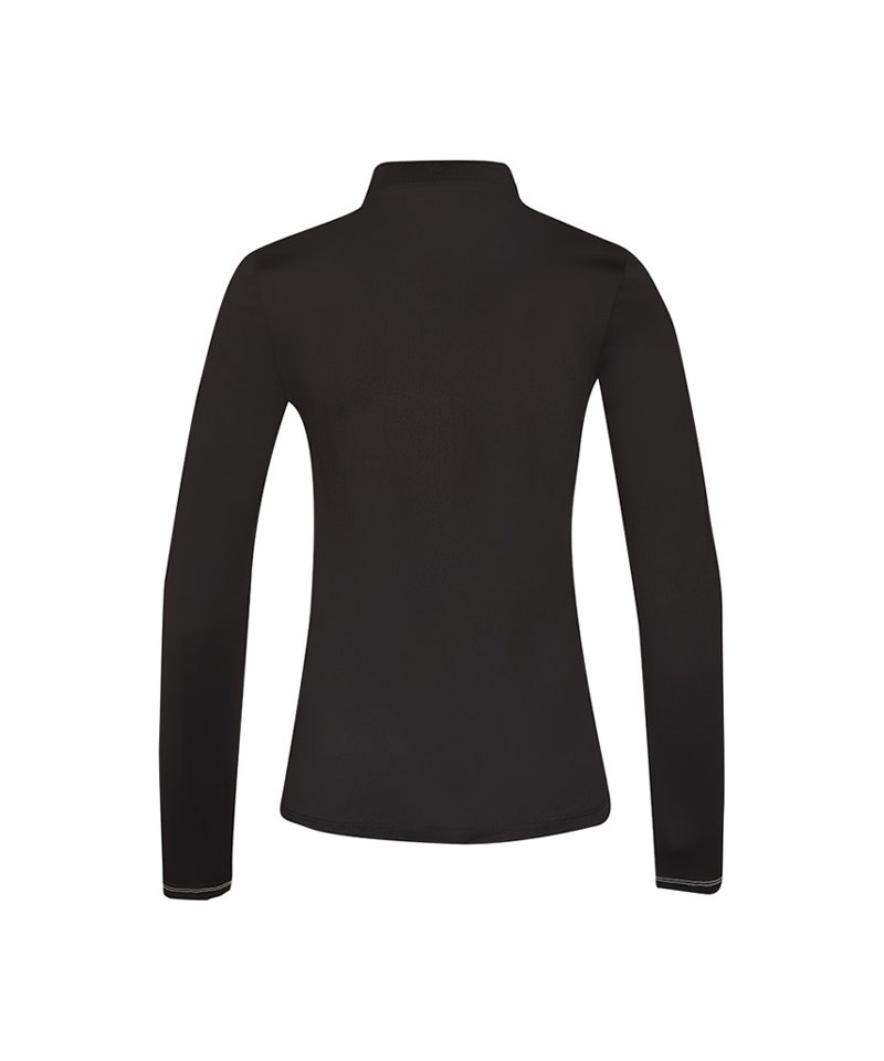 Castelbajac Women's Two-tone Mock Neck T-Shirt - Black