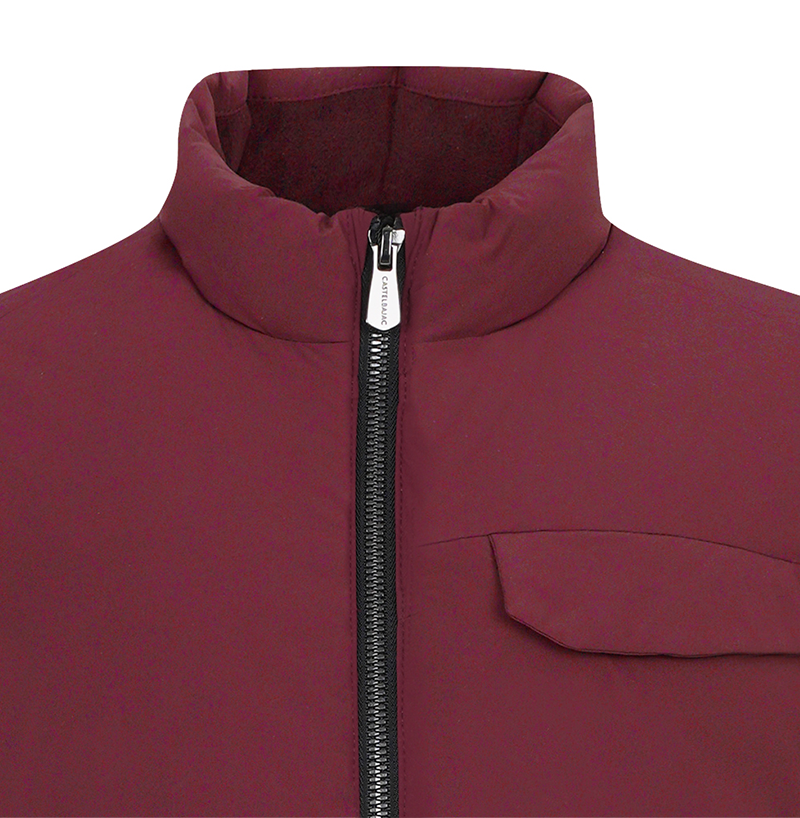 Castelbajac Men's Thin Down Jumper - Wine