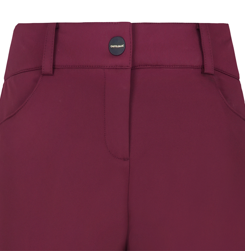 Castelbajac Women's Quilted Bootcut Down Pants - Wine