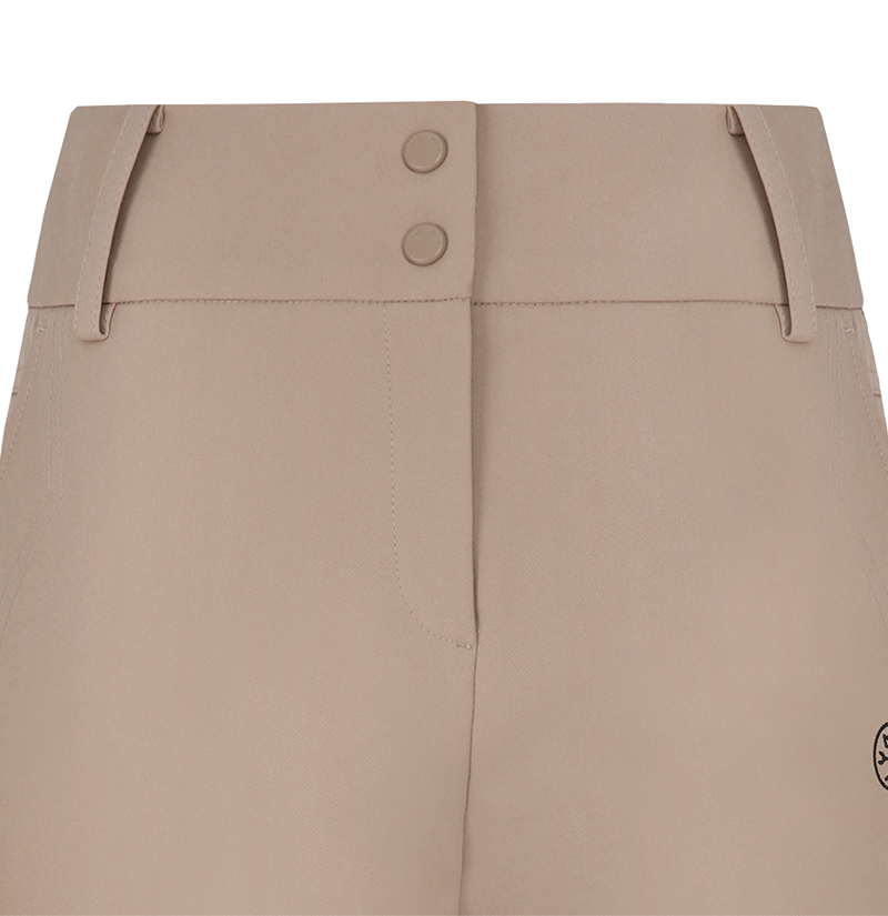 Castelbajac Women's Pocket Stitch Bootcut Pants - Beige