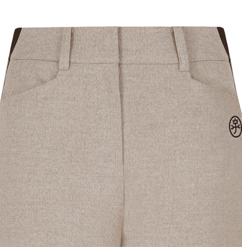 Castelbajac Women's Two-Tone Casual Slim-Fit Pants - Beige