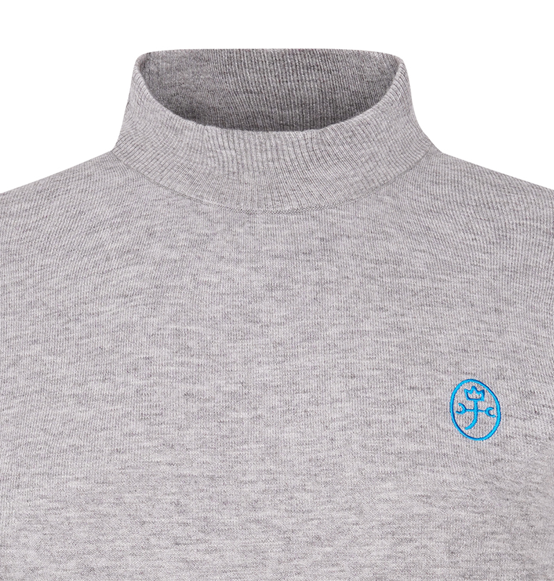 Castelbajac Men's Semi-Turtleneck Knit - M/Grey