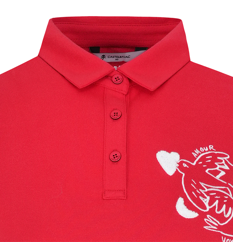 Castelbajac Women's Boucle Embroidery Point T-Shirt - Red