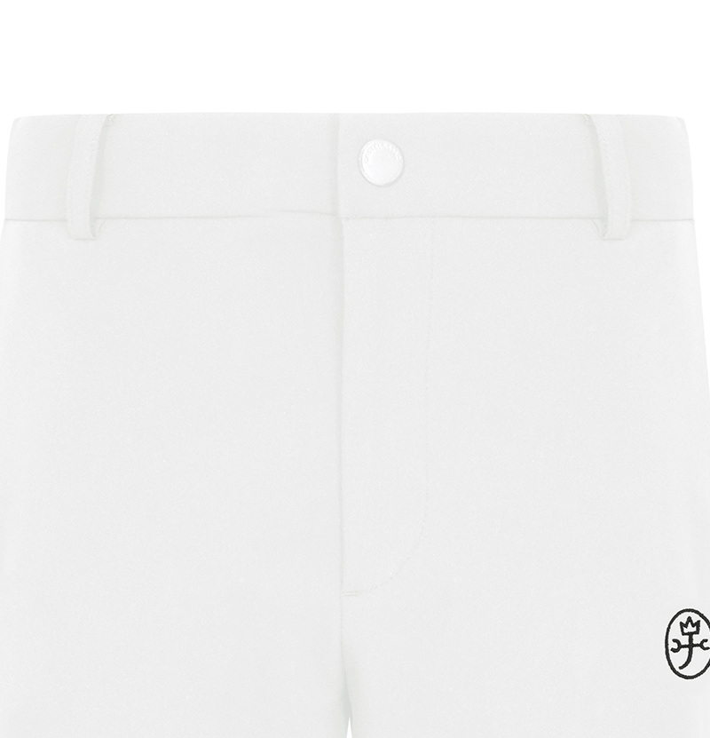 Castelbajac Men's Basic Slim Fit Pants - White
