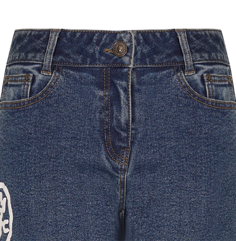 Castelbajac Women's Bootcut Fleece Denim - Navy