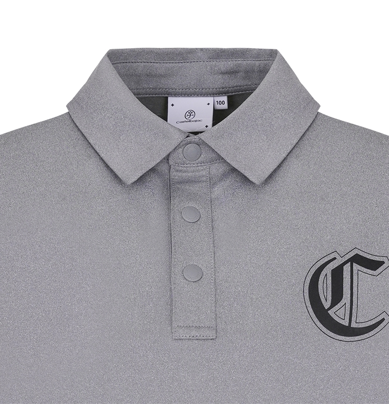 Castelbajac Men's Modified Logo Long-Sleeve Eri T-Shirt- M/Grey