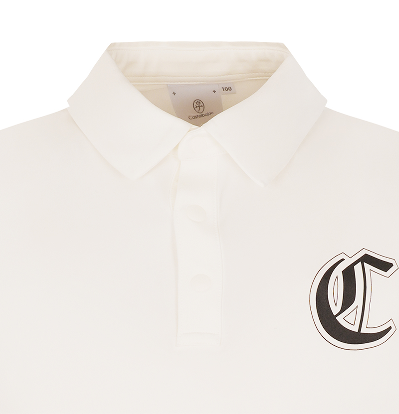 Castelbajac Men's Modified Logo Long-Sleeve Eri T-Shirt- White