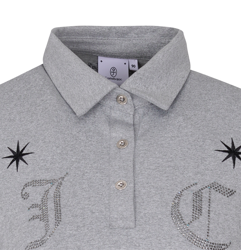 Castelbajac Women's Chest Point Collar T-Shirt - M/Grey