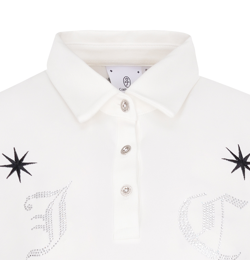 Castelbajac Women's Chest Point Collar T-Shirt - White