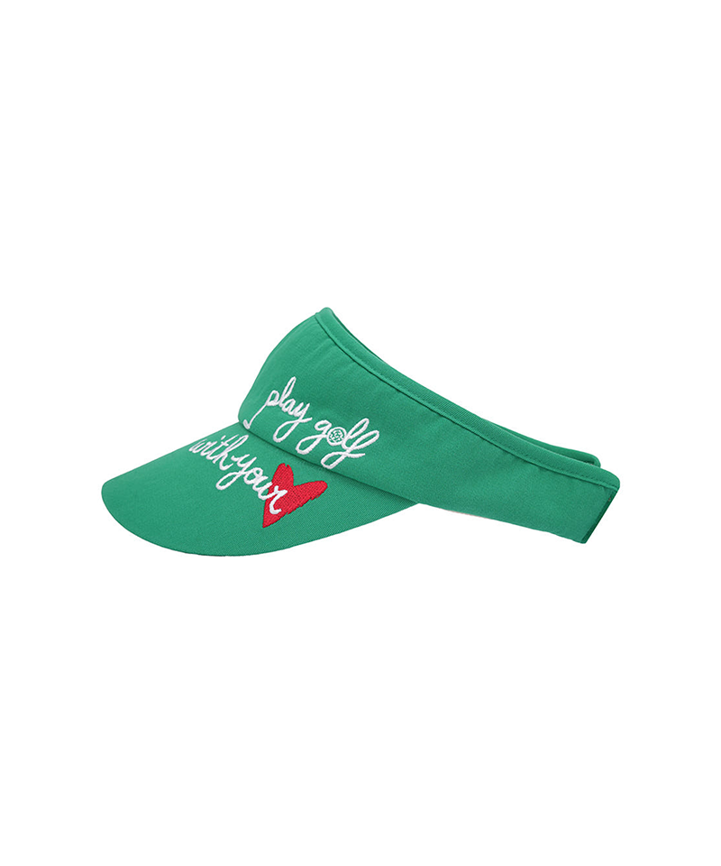 Castelbajac Women's Slogan Ribbon Sun Cap - Green