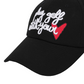 Castelbajac Women's Embroidered Point Ball Cap - Black