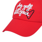 Castelbajac Women's Embroidered Point Ball Cap - Red