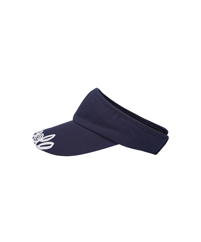 Castelbajac Women's Embroidered Ribbon Sun Cap - Navy