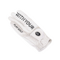 Castelbajac Men's Synthetic Leather Slogan Gloves - White