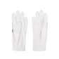Castelbajac Women's Printed Perforated Gloves - White