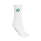 Castelbajac Men's Season Slogan Point Long Socks - White