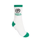 Castelbajac Men's Contrast Accent Long Socks - White
