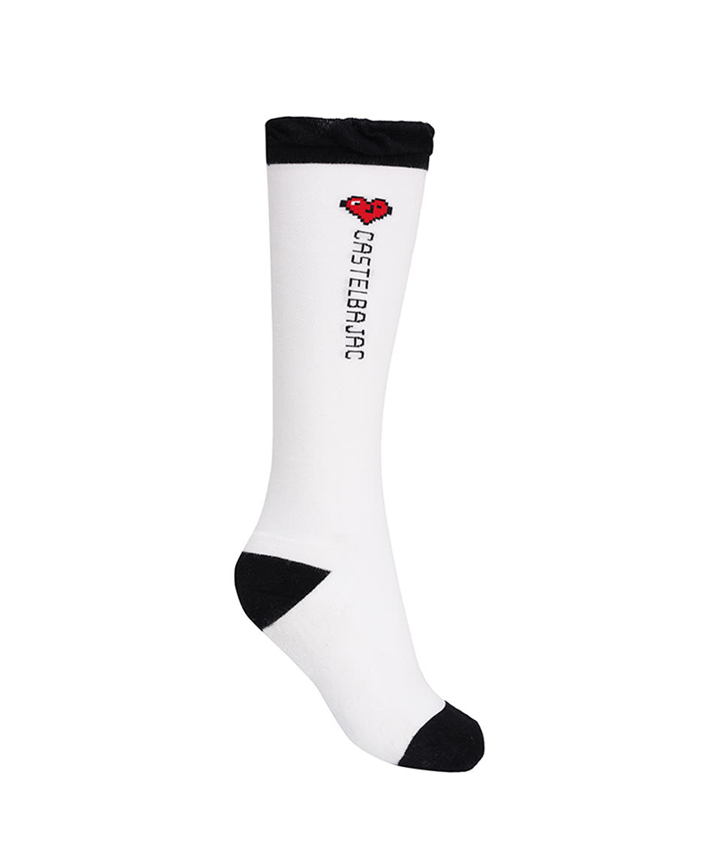Castelbajac Women's Heart Point Knee Socks - Black