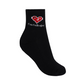 Castelbajac Women's Heart Point Mid-calf Socks - Black
