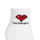 Castelbajac Women's Heart Point Mid-calf Socks - White