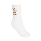 Castelbajac Women's Slogan Point Long Socks - White
